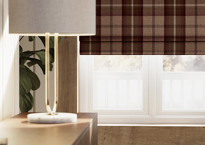 Highland, Mulberry - Roman Blind - Image 5